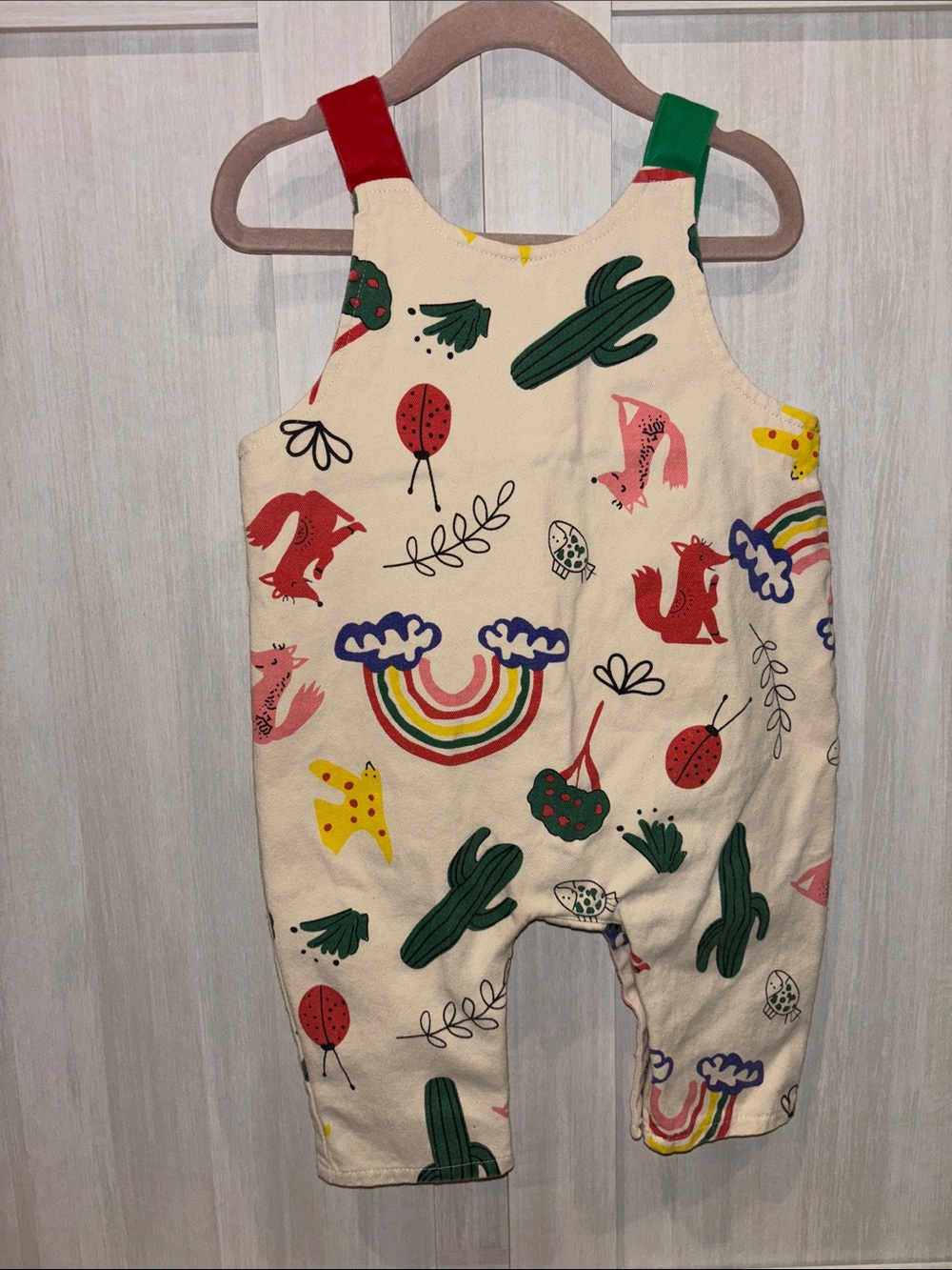 Vintage Cherokee & Handmade Overalls 6-9 months Infant Girl - Picture 7 of 8